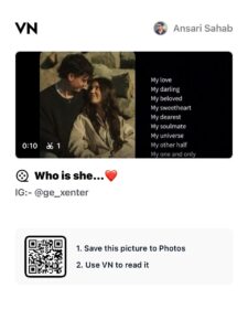 Who is She Viral Vn Template Trending Video Editing